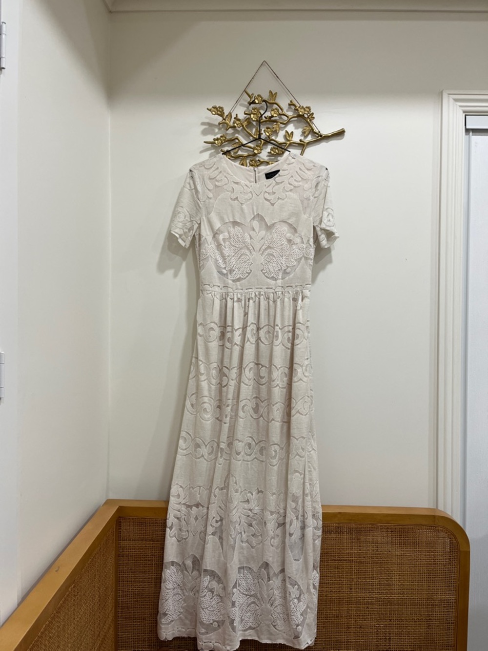 Topshop Cream Maxi Dress